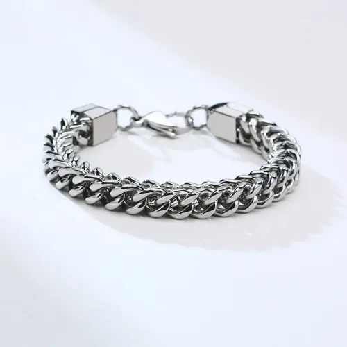 BTM566 Jewelry stainless steel keel chain bracelet steel color men's jewelry