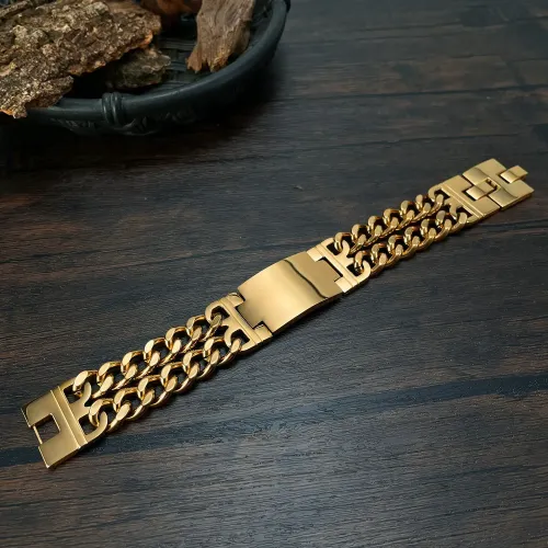 BTM147 Men's Titanium Steel Hip Hop Stainless Steel Bracelet