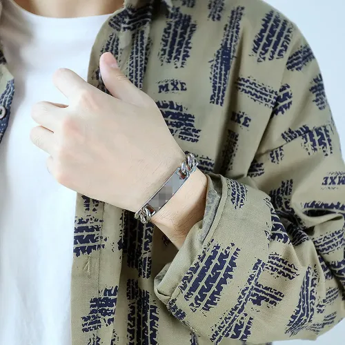 BTM167 Hip hop style titanium steel stainless steel bracelet