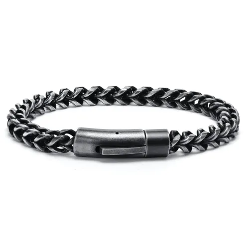 BTM401 Stainless steel gray keel chain men's thick bracelet titanium steel jewelry