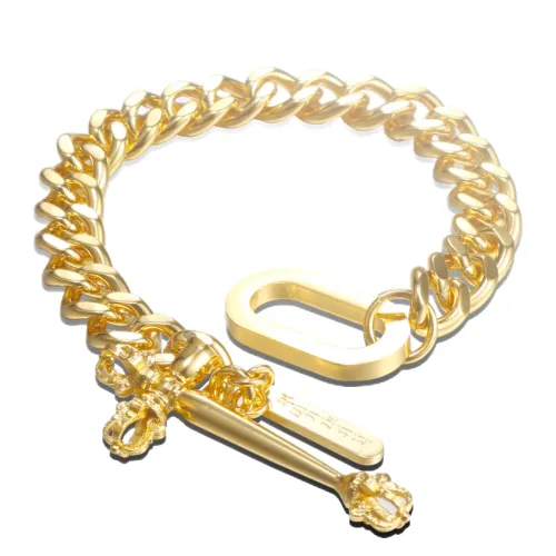 BTM576 Cross Tag Titanium Steel Men's and Women's Stainless Steel Bracelet