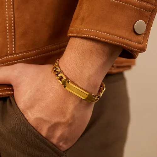 BTM326 men's stainless steel cuban chain bracelet