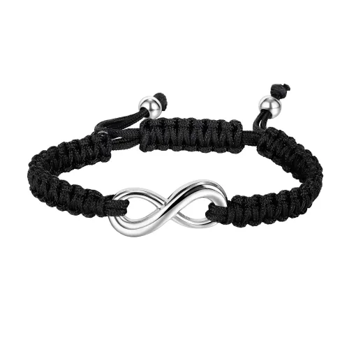 BTM153 Couple -woven infinity stainless steel adjustable bracelet for boyfriend