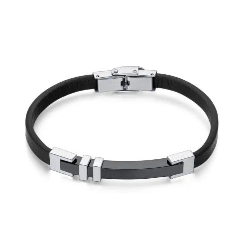 BTM130 Stainless Steel Bracelet Men's Leather Bracelet