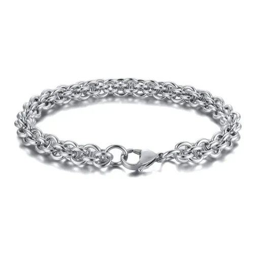 BTM523 Stainless steel lantern chain steel color men's thick bracelet men's bracelet hip hop jewelry