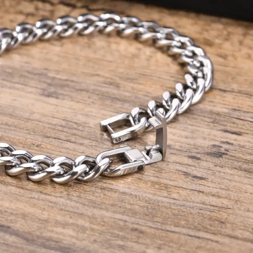 BTM402 Titanium Steel Stainless Steel Cuban Chain Men's Jewelry