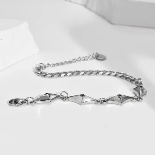 BTM500 A spliced stainless steel black diamond diamond bracelet steel color men's jewelry