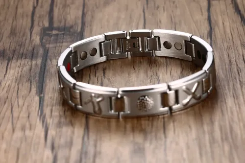 BTM427 Jewelry Golf Elements Stainless Steel Magnetic Bracelet Gold Men's Trend