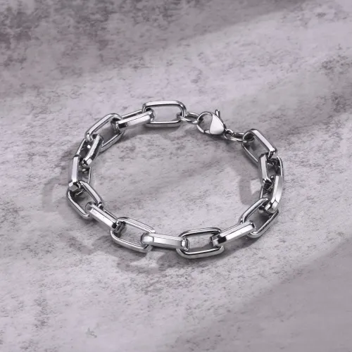BTM406 Stainless steel bracelet square chain jewelry