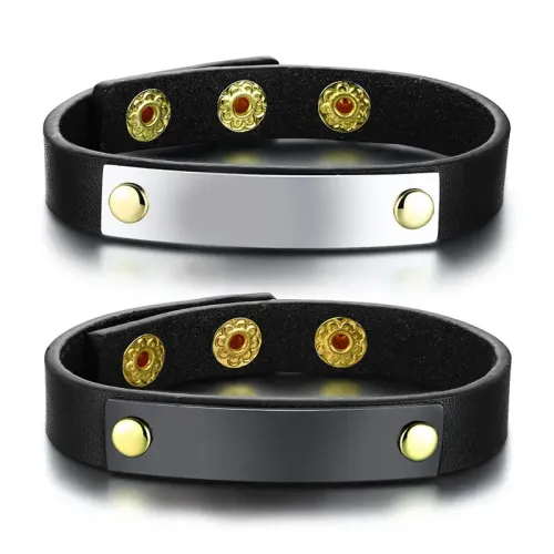 BTM515 Jewelry titanium steel corroded chicken soup bracelet Father's Day adjustable