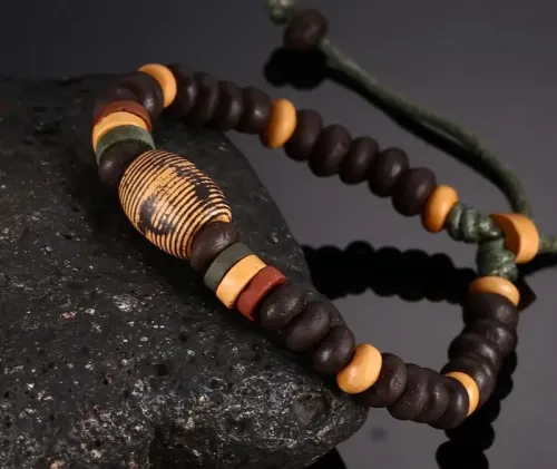 BTM428 Trendy series of hemp rope braided couple's bracelet charms