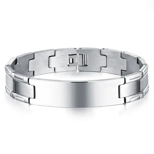 BTM317 Jewelry Glossy Stainless Steel Men's Titanium Steel Bracelet
