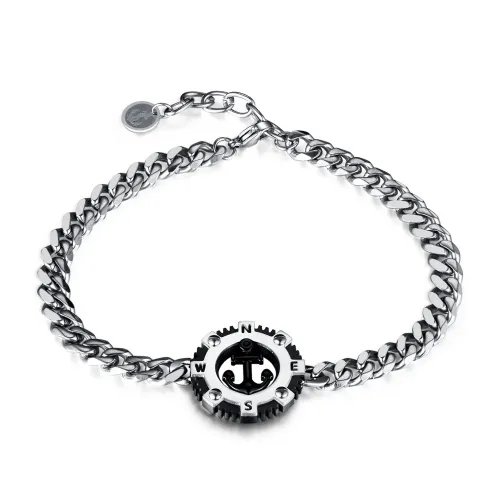 BTM276 Stainless steel anchor titanium steel punk style men's bracelet