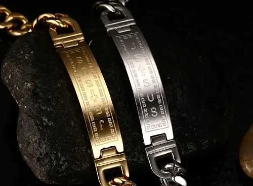 BTM368 Titanium steel jewelry curved titanium steel men's bracelet