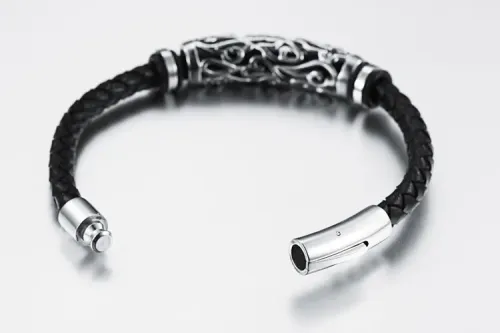 BTM305 Taobao trendy men's leather cord braided bracelet jewelry