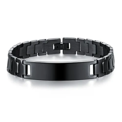 BTM316 Watch chain stainless steel adjustable men's titanium steel glossy curved bracelet