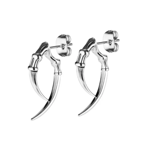 ETM46 Unisex Hip Hop Titanium Steel Circle Earrings Trendy Ear Clips