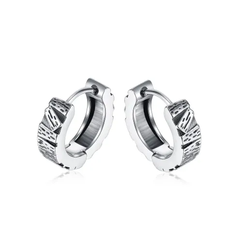 ETM19 Unisex Titanium Steel Earrings Durable Stainless Fashion Ear Studs