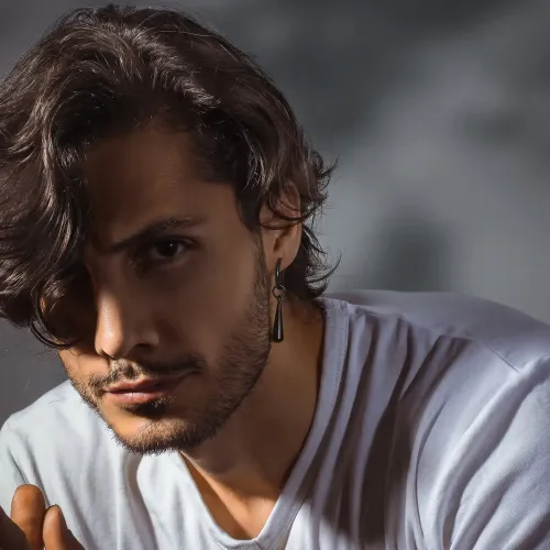 ETM109 Men's Water Drop Ear Clip Stainless Steel Earrings for Men Fashion Jewelry