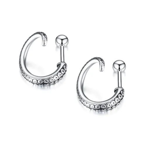 ETM67 Men's Punk Octopus Tentacle Stud Earrings Stainless Steel Fashion Jewelry