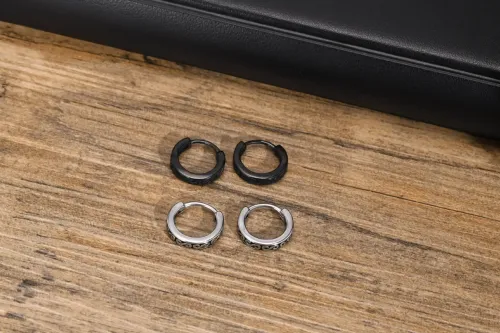 ETM156 Men's Stainless Steel S-Shaped Single Earring High Shine Accessory