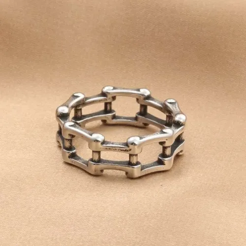 RTM1871 Stainless Steel Motorcycle Chain Ring Durable Biker Jewelry Accessory