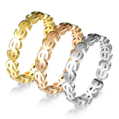 RTM2692 Unique Hollow Cut Copper Coin Ring Vintage & Trendy Jewelry Piece