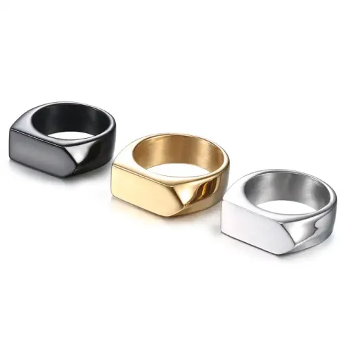 RTM514 Men's Light Arrow Titanium Steel Ring Durable Stainless Steel Jewelry