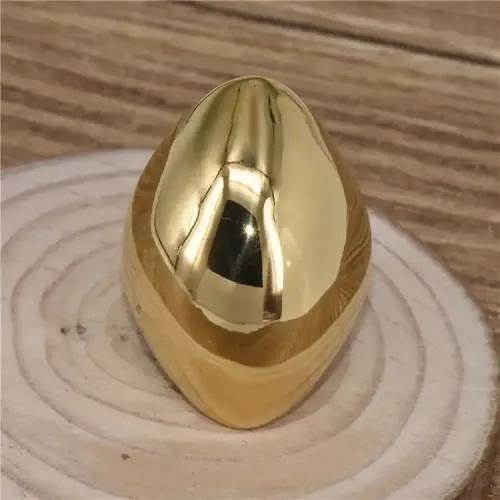 RTM243 Oval Mirror Polished Titanium Steel Ring Unisex Stainless Steel Jewelry