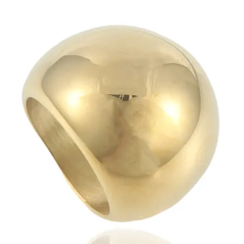 RTM1653 Unisex Stainless Steel Shiny Ball Rings for Men & Women Elegant Jewelry