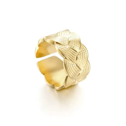 RTM2496 Elegant 14K Gold Adjustable Twist Ring for Women Perfect Fit Jewelry