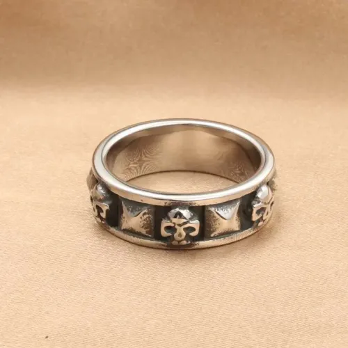 RTM1920 Skull Ring Stainless Steel Ghost Head Design Jewelry for Men