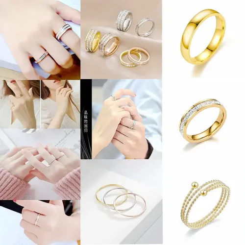RTM1046 Tail Ring Elegant Stainless Steel Jewelry for Women