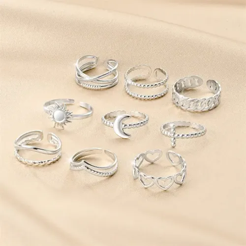 RTM858 Live Love Stainless Steel Rings Trendy Men's Couple Bands