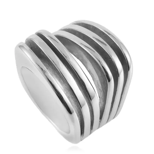 RTM1645 Multi-Layered Stainless Steel Rings for Men & Women Unisex Fashion Jewelry