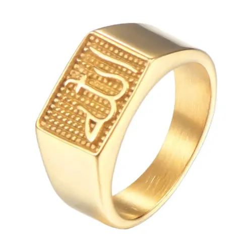 RTM490 Unisex Religious Titanium Stainless Steel Ring Spiritual Jewelry for Men Women