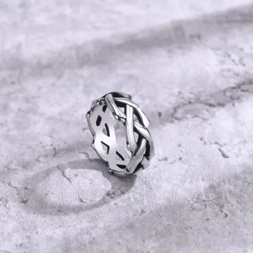 RTM181 Men's Thorn Hollow Ring Unique Stainless Steel Jewelry