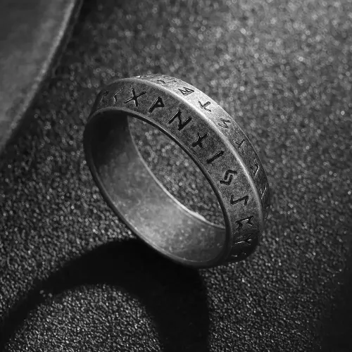 RTM1393 4MM Geometric Stainless Steel Couple Rings Four-Sided Design Band