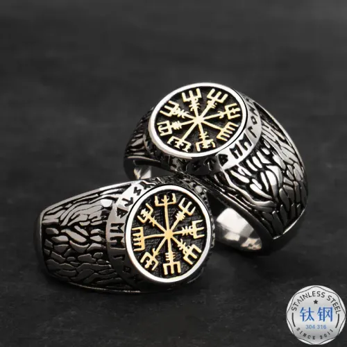 RTM2395 Viking Ethnic Stainless Steel Ring Men's Punk Jewelry Accessory