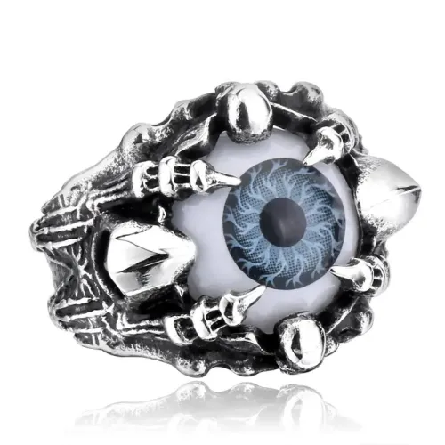 RTM2374 Men's Devil's Eye Ring Alternative Eyeball Jewelry for Bold Style