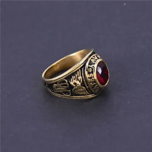 RTM348 Men's Titanium Steel Ring Stainless Sea Finger Jewelry for Him