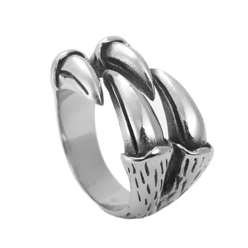 RTM1827 Stainless Steel Dragon Claw Ring Unique Animal-Themed Jewelry for All
