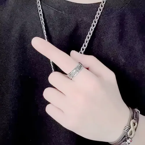 RTM940 Stainless Steel Couple Rings for Men & Women Unisex Love Bands