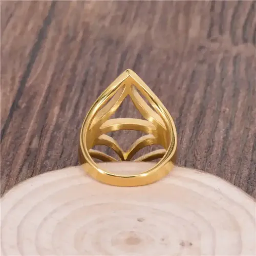 RTM334 Geometric Full Ring Women's Titanium Steel Fashion Jewelry