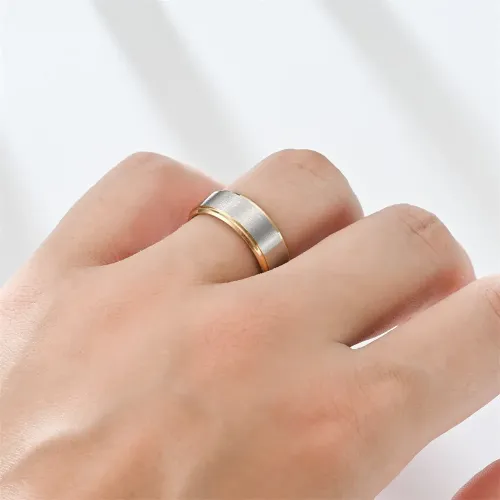 RTM2714 8MM Dual-Tone Aperture Tail Ring Stylish Two-Color Design