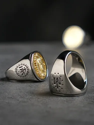 RTM2417 Maria Stainless Steel Single Men's Tail Ring Sleek Fashion Accessory