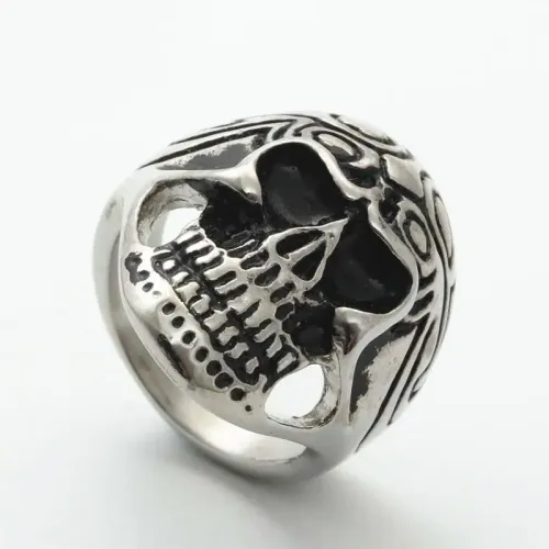 RTM1747 Skull Ring Punk Style Stainless Steel Jewelry for Men