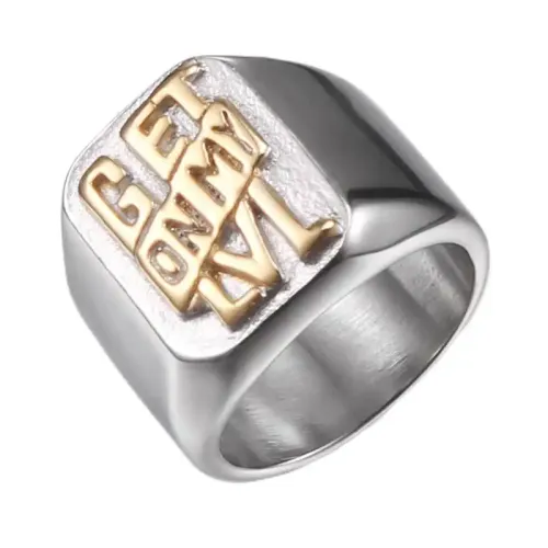 RTM558 Men's Titanium Steel Ring Durable Stainless Steel Jewelry Fashion