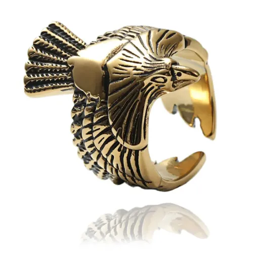 RTM1730 Eagle Animal Ring Stainless Steel Jewelry for Men