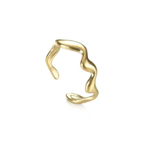 RTM2577 Geometric Open Ring Adjustable Stainless Steel S Band for Men & Women